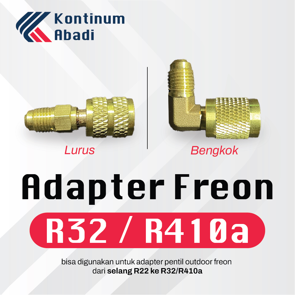 SAMBUNGAN FREON / NEPEL ADAPTOR ADAPTER R22 KE R410 R32