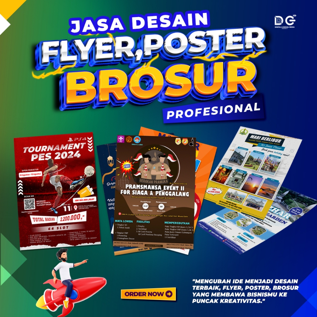 Jasa Desain Poster, Desain Leaflet, Desain Brosur, Desain Flyer | Kreatif, ekslusif, modern dan Profesional