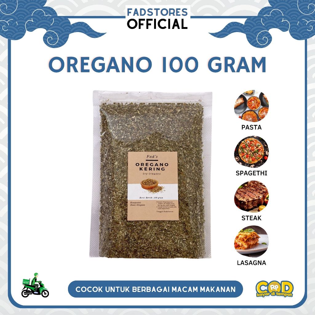 

Oregano 100gr - Daun Oregano Kering - Oregano Leaves