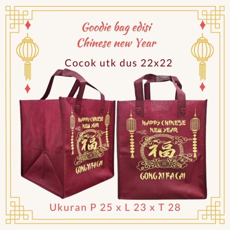 

Goodie bag edisi IMLEK {LUSINAN 12 PCS} tas spunbond/tas box