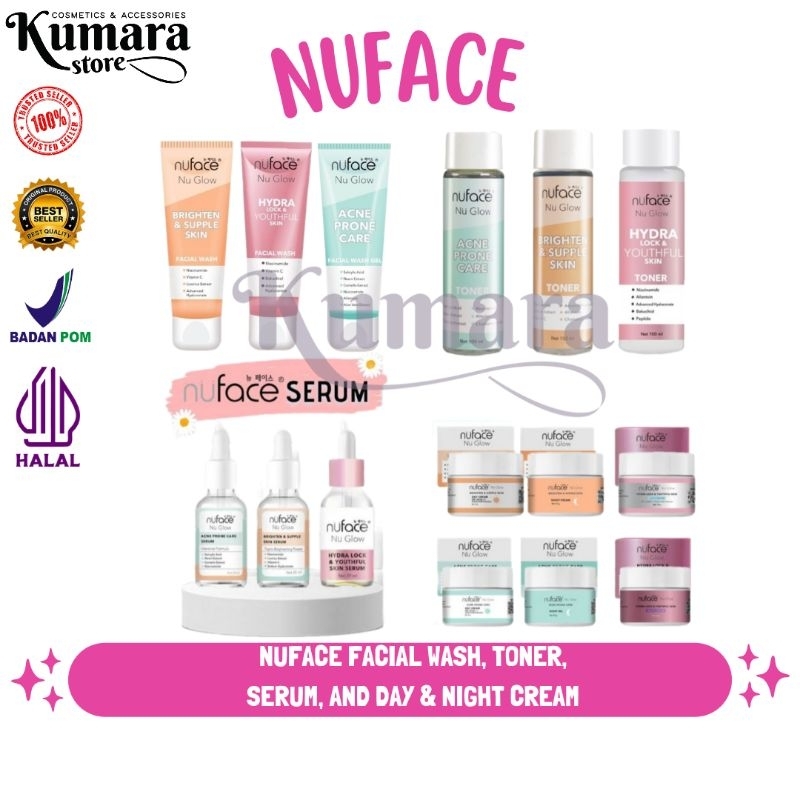 KUMARA STORE - NUFACE FACIAL WASH | NUFACE TONER | NUFACE SERUM | NUFACE CREAM & NUFACE NU GLOW MEN