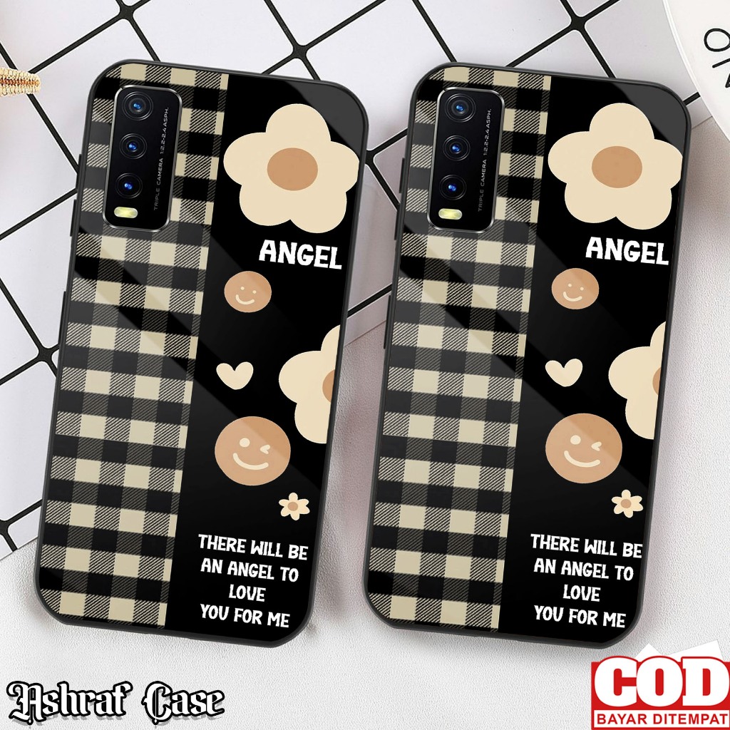 Case VIVO Y12S / Y20 / Y20S / Y20SG - Casing VIVO Y20 / Y12S / Y20S / Y20SG ( BUNGA ) Silikon Hp Y12