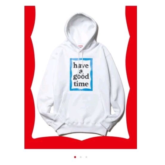 Hoodie have a good time blue frame