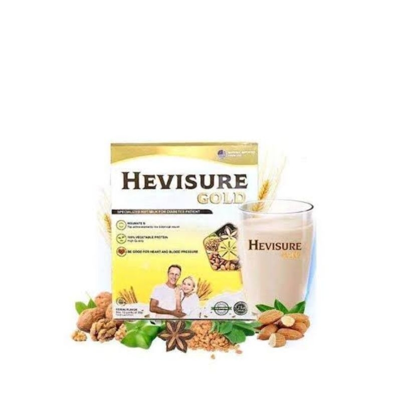 Terbaik Hevisure Gold + - Susu Hevisure 12 Sachet Susu Kacang Diabetes