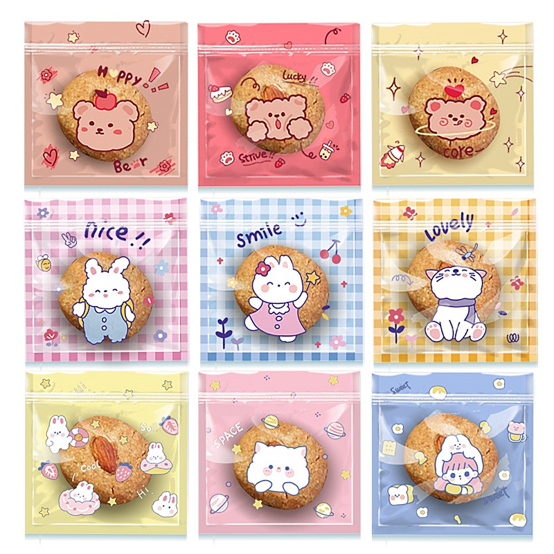 

Plastik Kemasan Ziplock Karakter Lucu 13x13 CM
