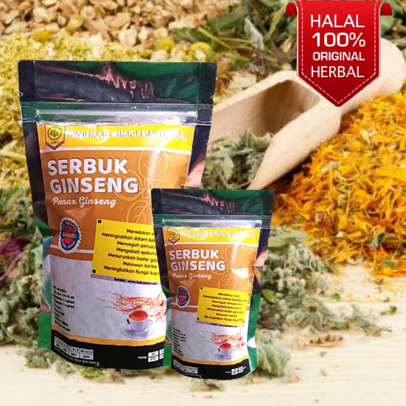 

Minuman Simplisia Herbal Serbuk Ginseng Murni