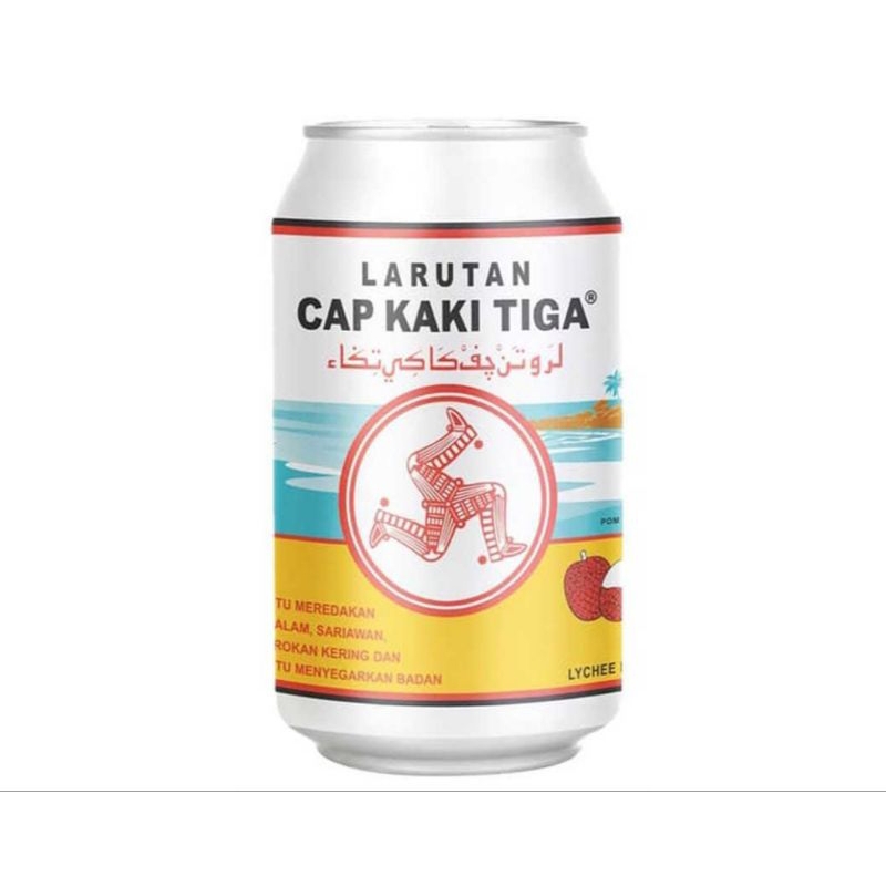 

Cap Kaki Tiga Larutan Penyegar Leci Kaleng 320 ml