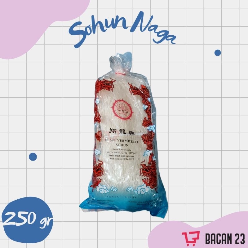 

Laksa Naga Sohun Xiang Long 250 Gr / Mie Laksa - Mie Halus / Bacan 23