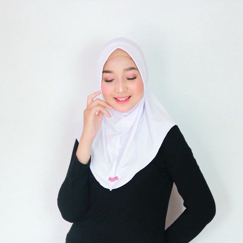 hijab sporty jilbab sport olahraga instan pet terlaris bergo hamidah hijab instan size M