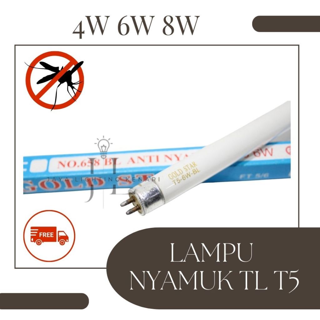 Lampu Nyamuk 4W 6W 8W / Lampu TL T5 Nyamuk 4W 6W 8W / Lampu Refill Nyamuk T5 4W 6W 8W