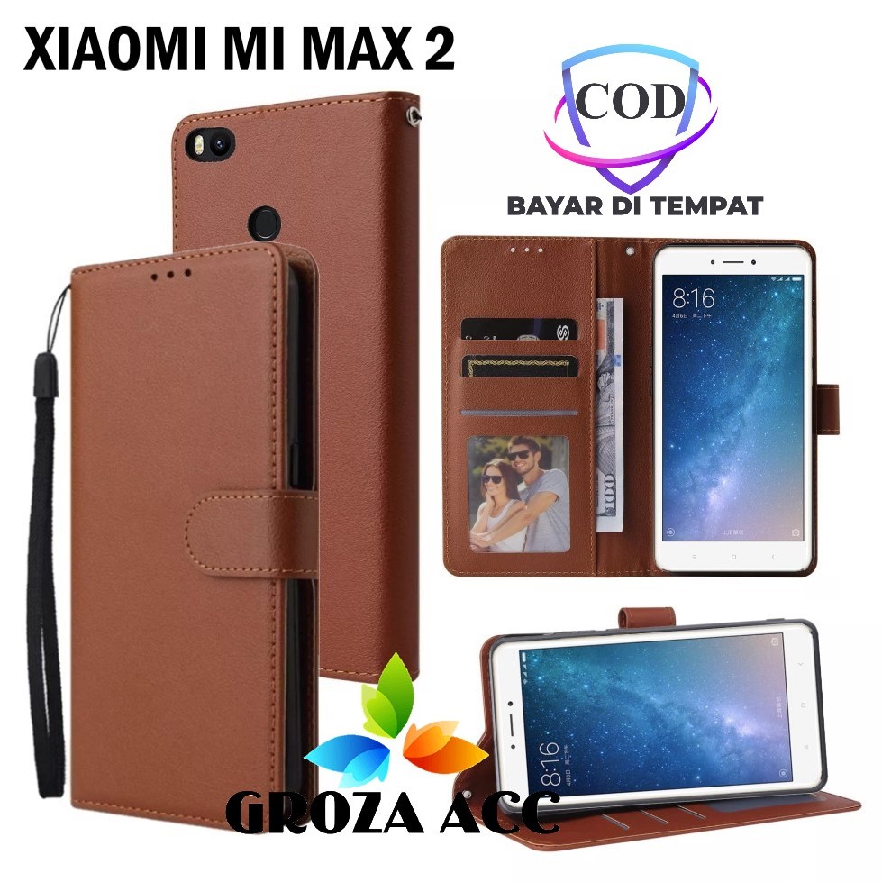 Flip Case XIAOMI MI MAX 2 Case Wallet Kulit Casing Dompet Case Wallet Leather Flip Case XIAOMI MI MA