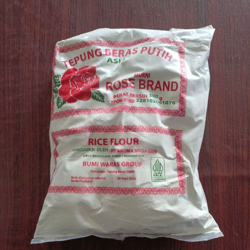 

Tepung beras putih rose brand 500g