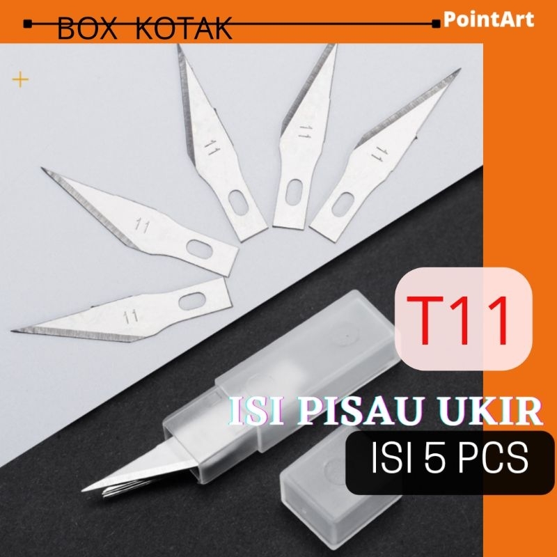 

refill blade isi ulang pisau ukir pen cutter sticker stiker isi 5