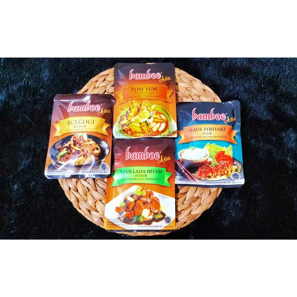 

BAMBOE BUMBU ASIA TOMYUM BULGOGI TERIYAKI