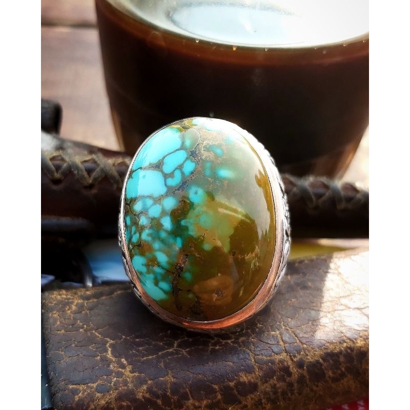 HQ NATURAL TURQUOISE - PIRUS HUBEI - XINJIANG - TELUR ASIN-TOSKA BIRU-HIJAU URAT EMAS-KARAKTER MATRI