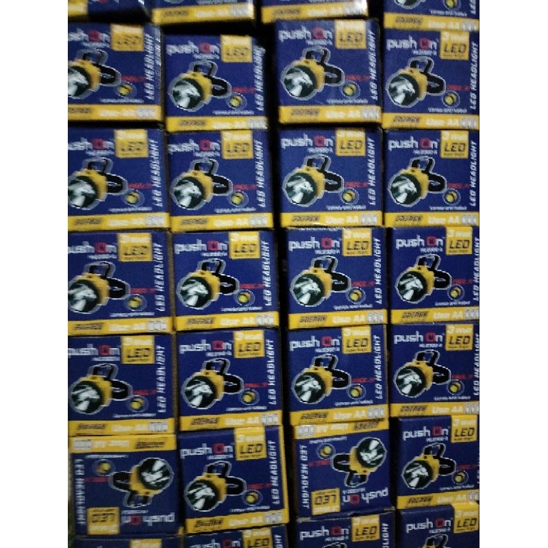 senter kepala baterai push on