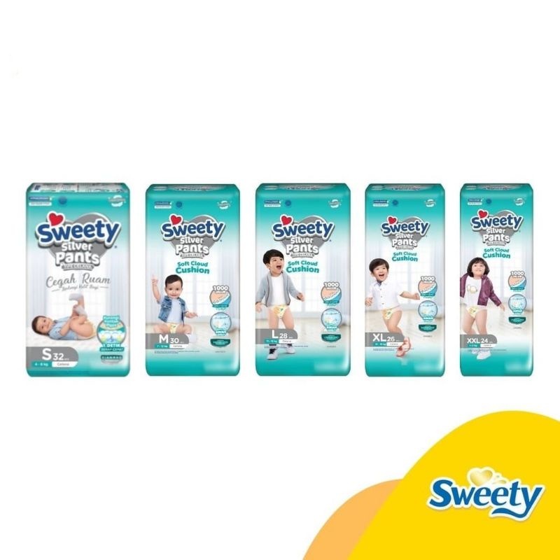 Sweety Silver Diapers, Popok, Pampers