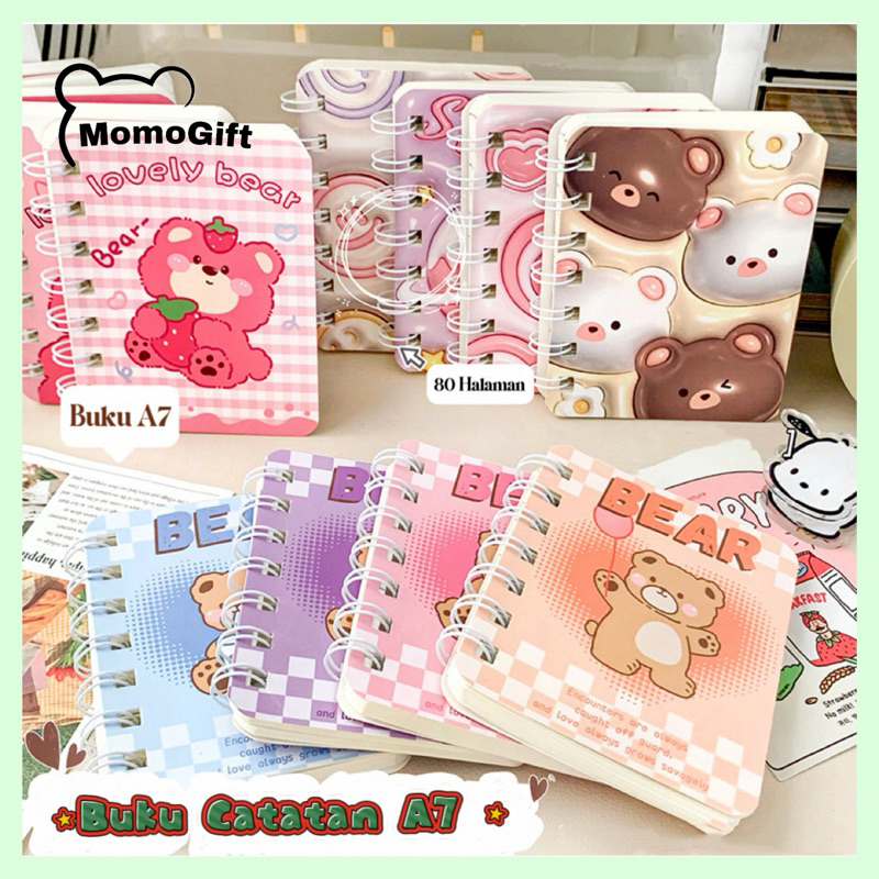 

Buku Notebook Mini Ring A7 / Buku Catatan Memo Tulis Scrapbook Mini 80 Halaman