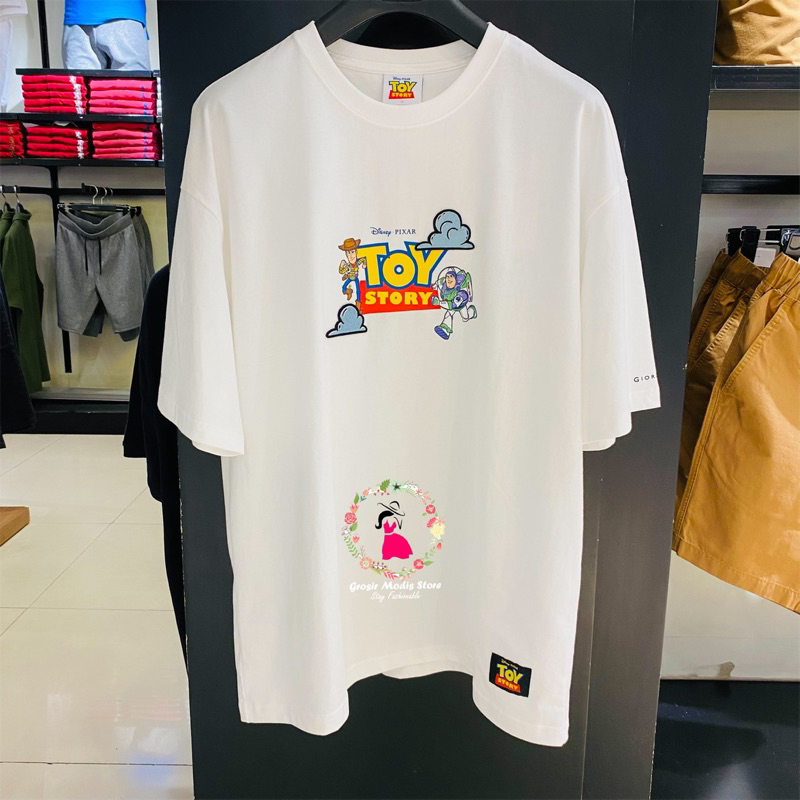 Giordano Kaos T-Shirt Kaos Polo Hoodie Pria Edisi Toys Story Original