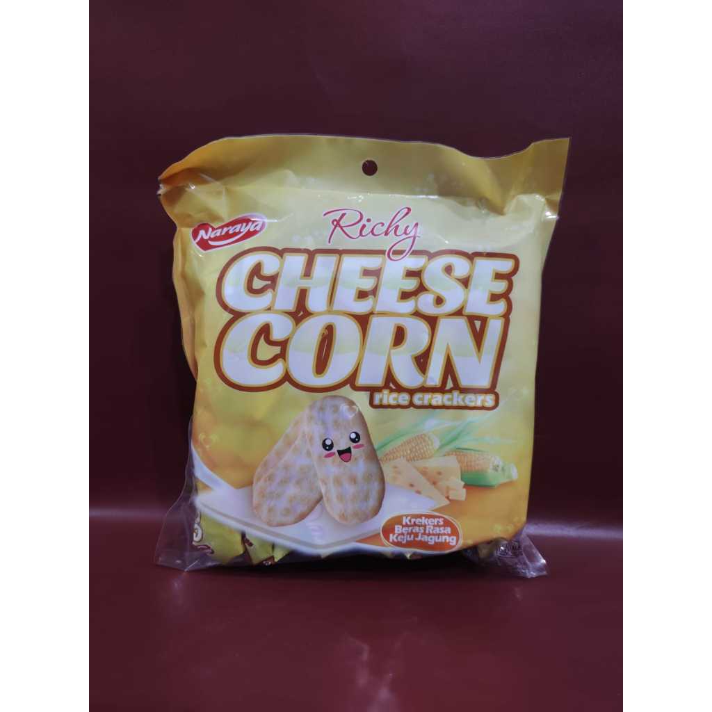 

Naraya Richy Cheese Corn Rice Crackers 134gr - Makanan Ringan