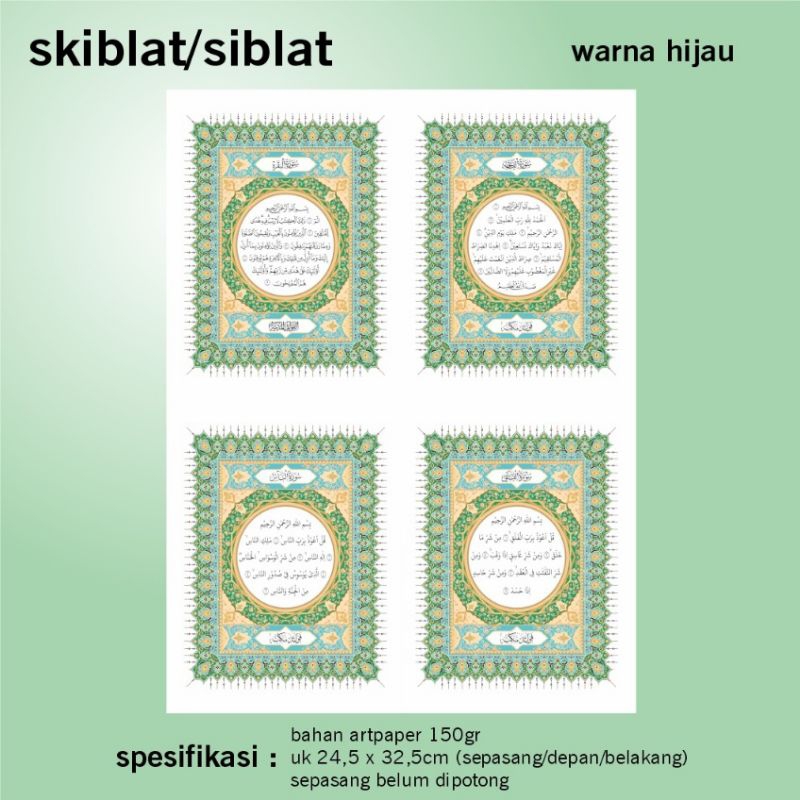 

Siblat/Skiblat Warna Hijau untuk Buku Yasin/Majmu