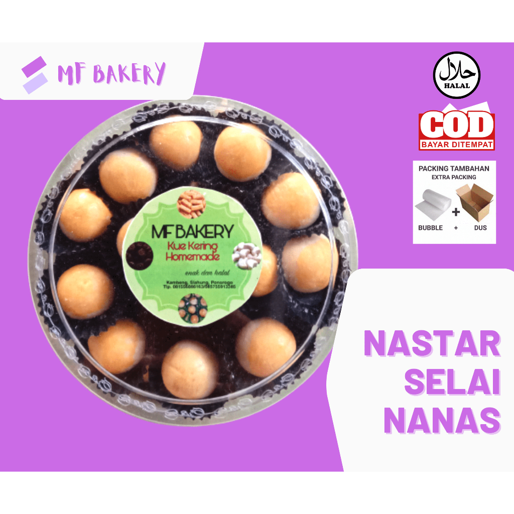 

Nastar Nanas Kue Kering Nastar Enak Lembut Toples 500 gr