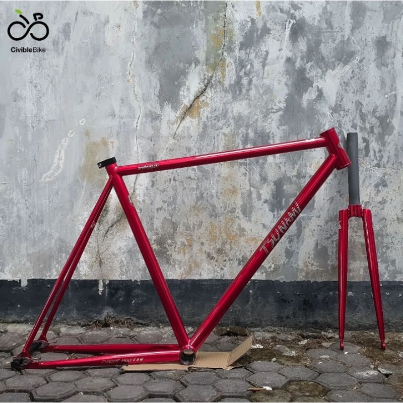 Frameset Tsunami SNM4130 Full Chromoly Fixie Singlespeed