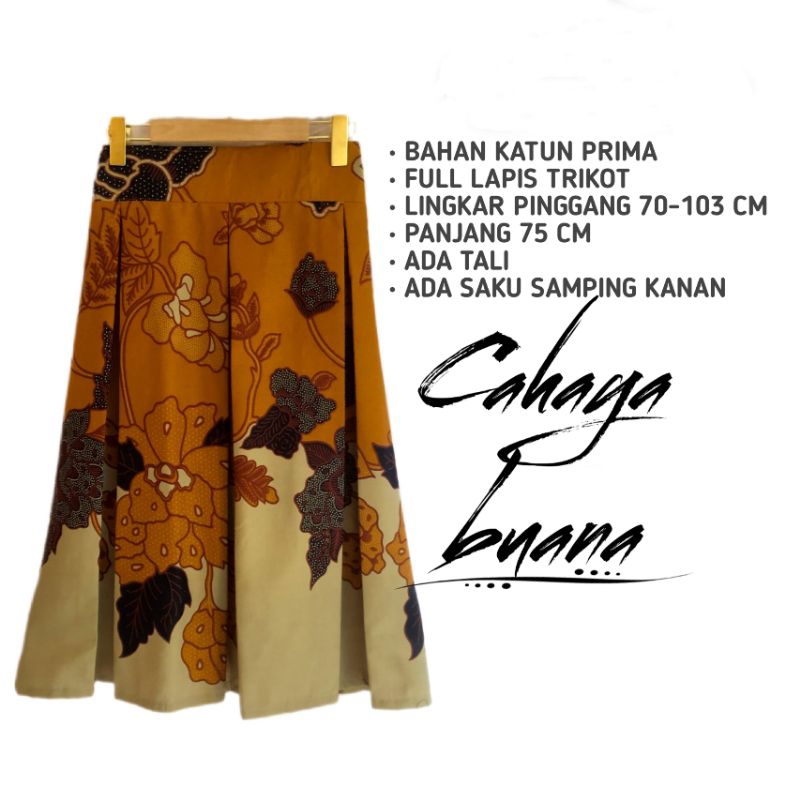ROK BATIK MODERN PREMIUM / ROK BATIK 7/8 LAPIS TRIKOT / ROK BAWAHAN BATIK