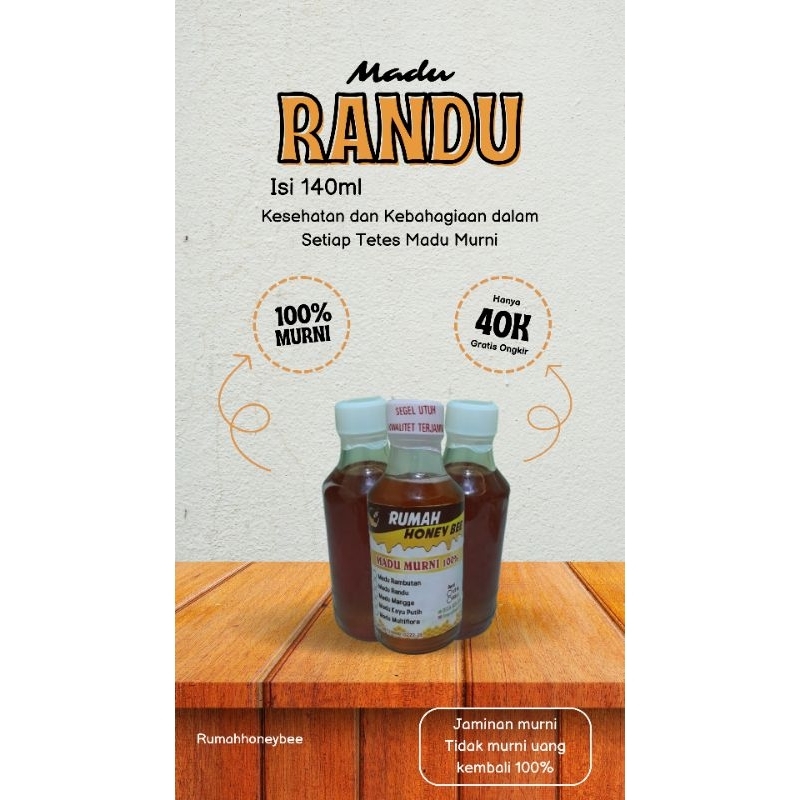 

Madu murni 140ml