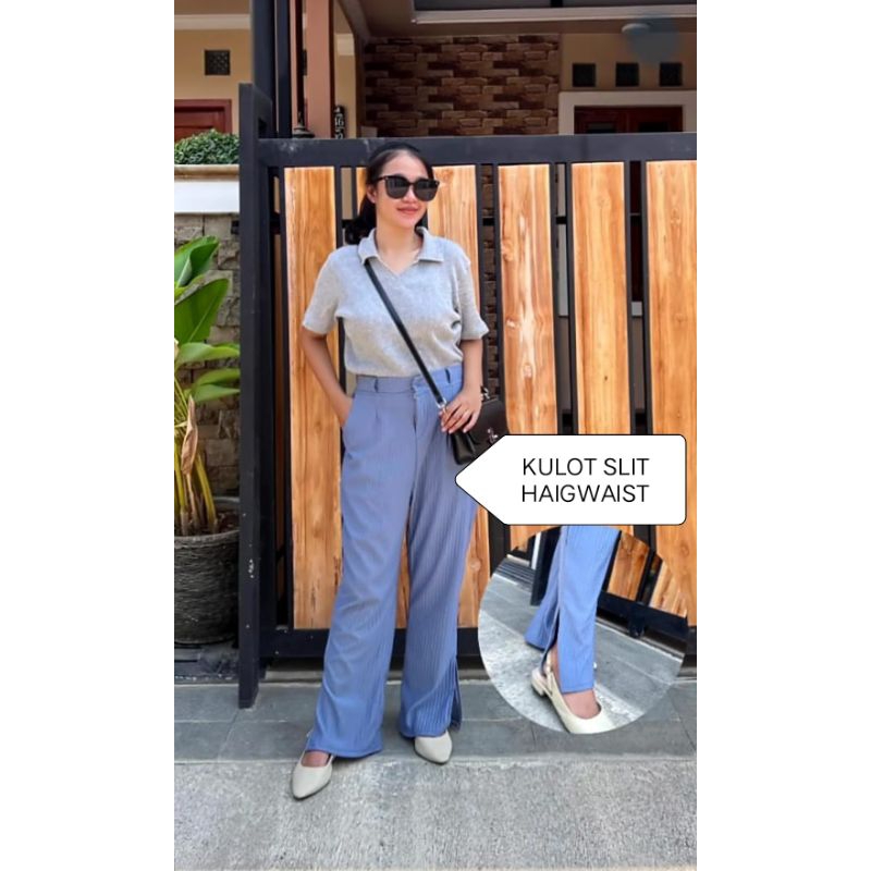 KULOT SLIT HAIGWAIST KULOT KNIT PREMIUM KULOT HW