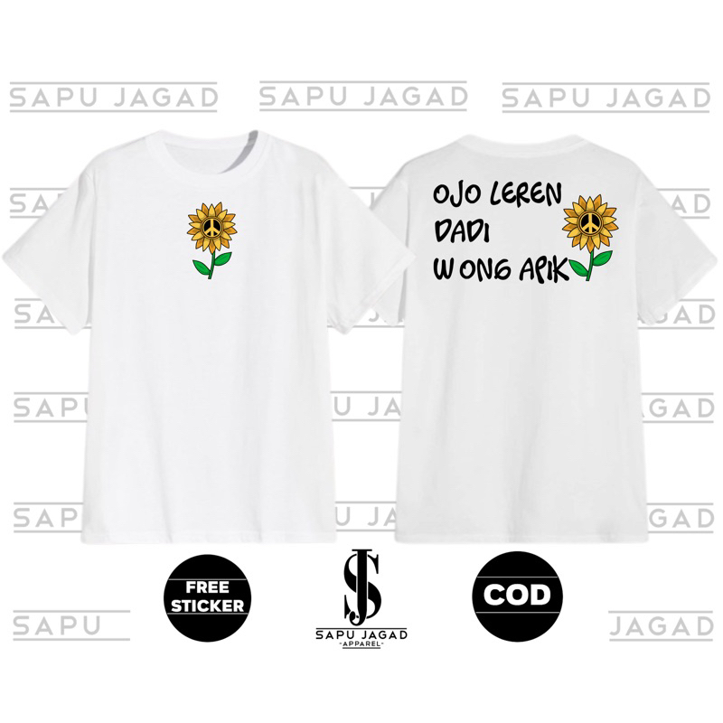 KAOS OJO LEREN DADI WONG APIK/KAOS KATA KATA VIRAL/KAOS ORANG BAIK/KAOS JOWO KEREN/KAOS LUCU