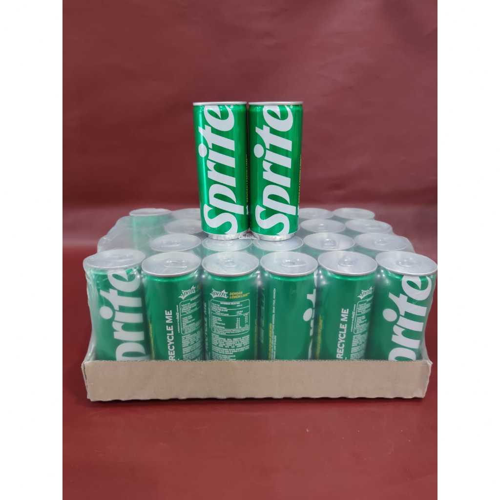 

[KHUSUS GOSEND/GRABEXPRESS] Sprite Minuman Karbonasi Lemon dalam Kaleng 330ml - Sprite Slim Kaleng Per Krat