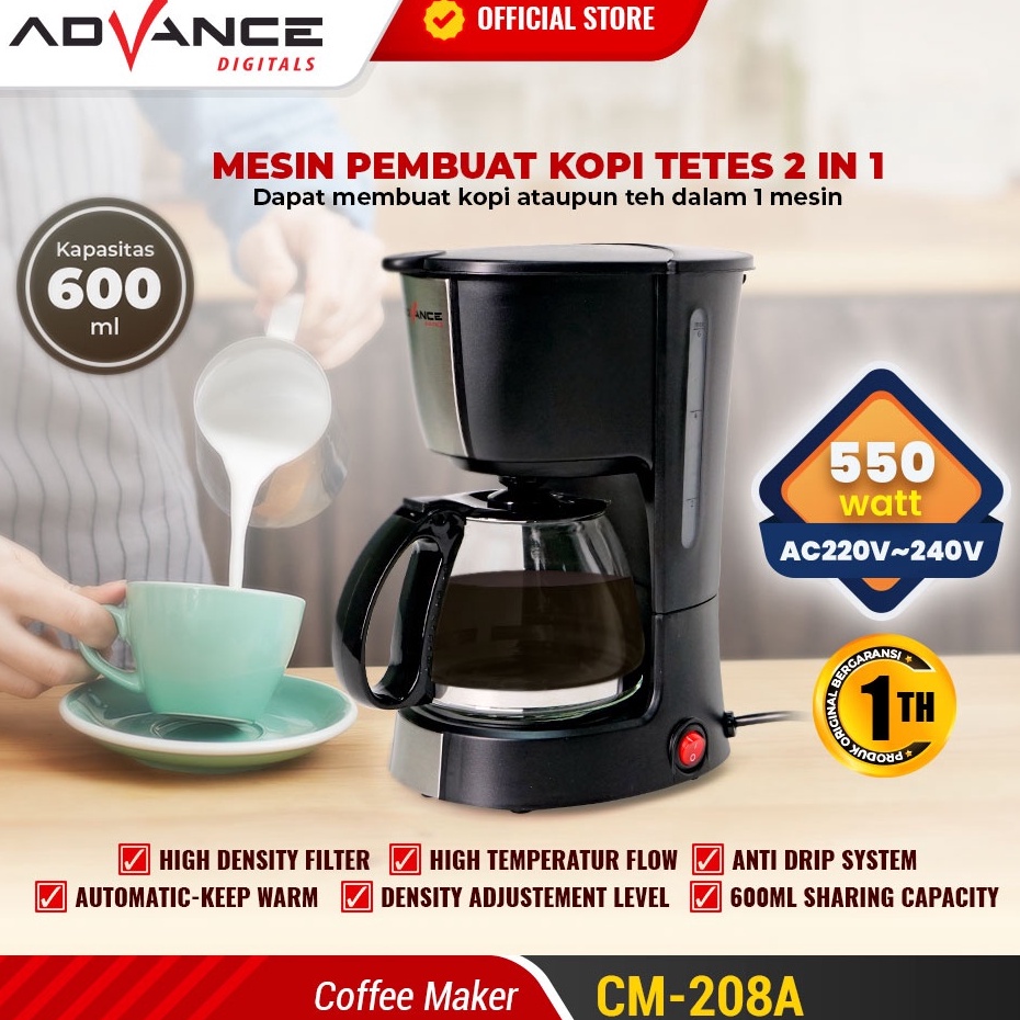 Lah Advance CM28A Coffee Maker Mesin Kopi Espresso Low Watt