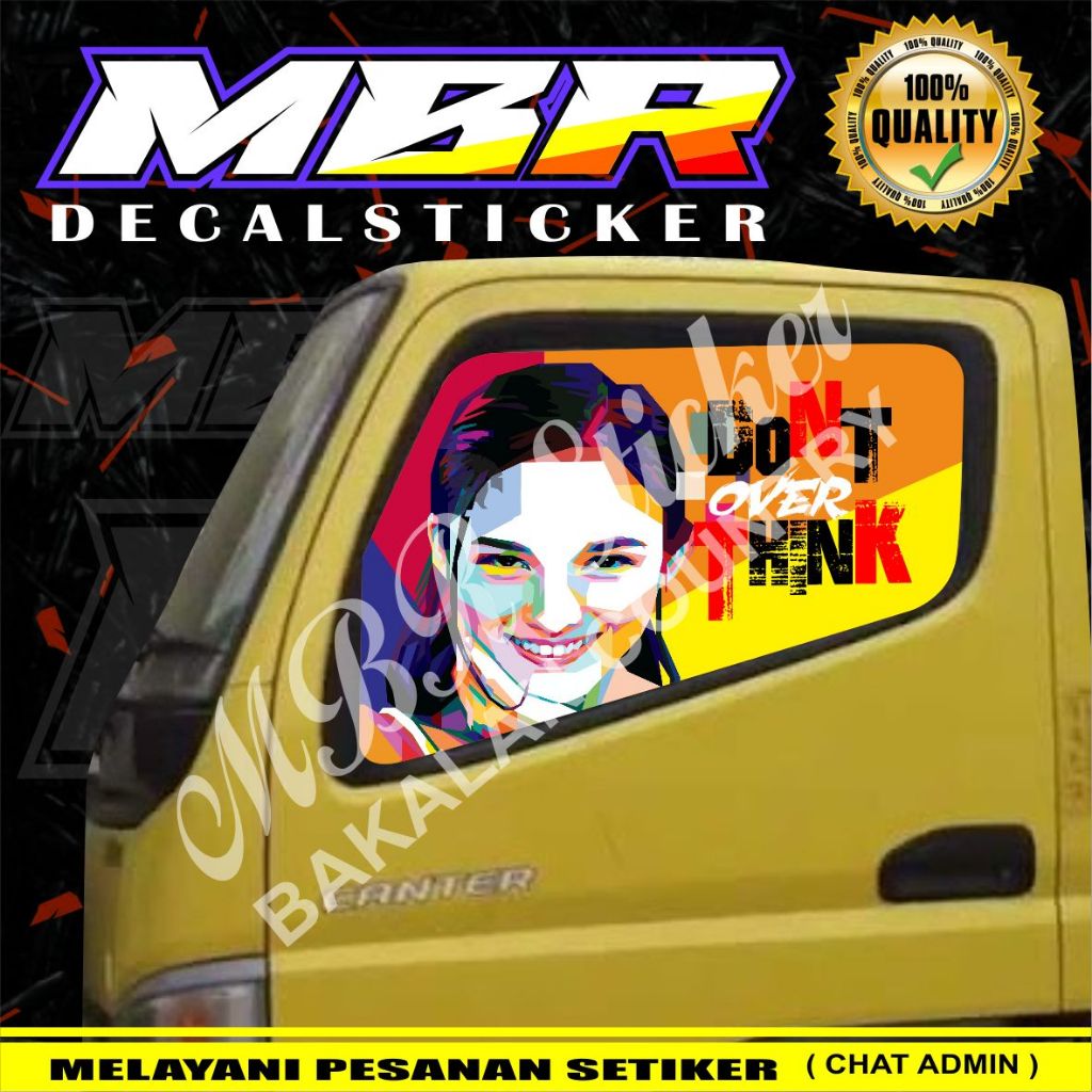 STIKER KACA TRUK,STIKER TRUK,STIKER ONEWAY TRUK,STIKER TRUK KACA SAMPING
