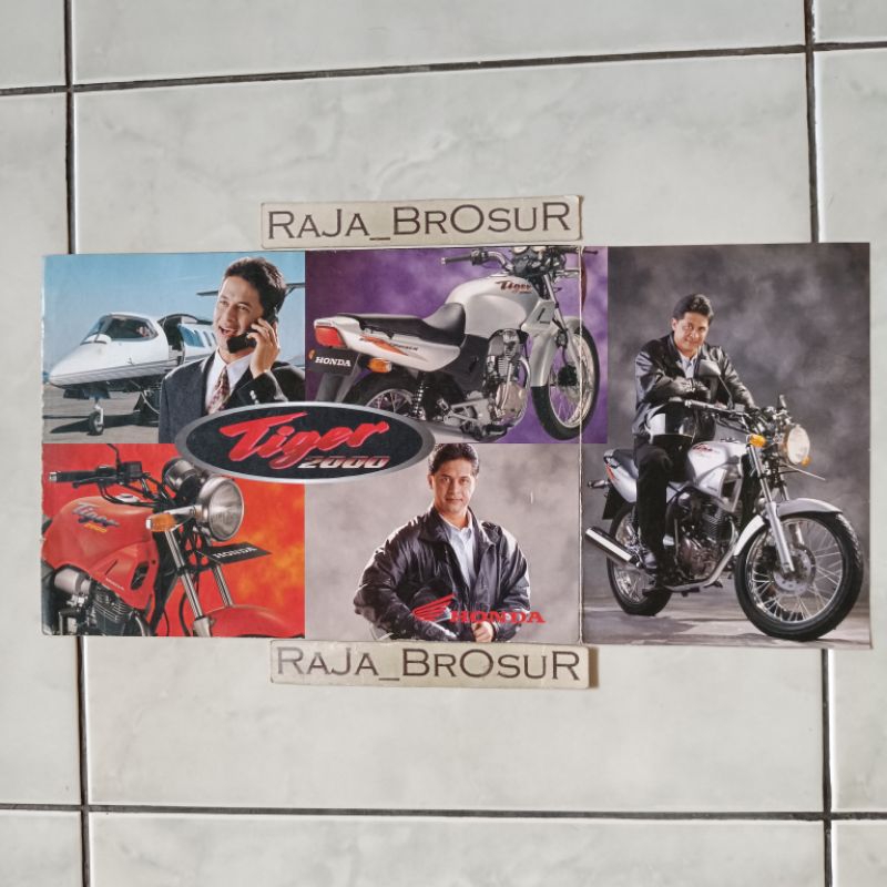 Poster brosur katalog booklet jadul lawas Honda Tiger 2000/Tiger lawas/Tilas 1996