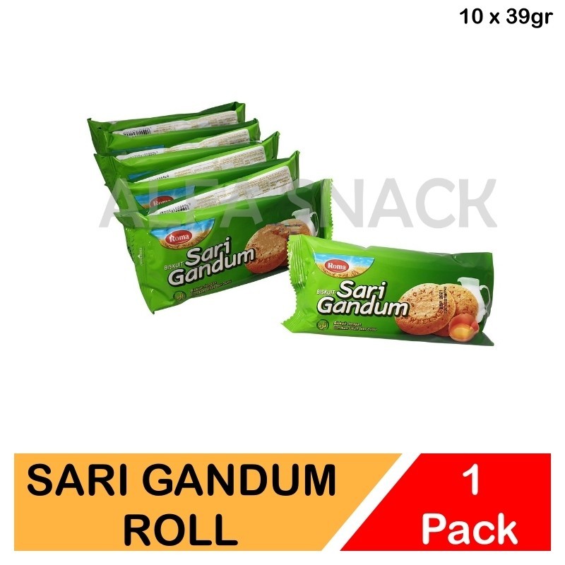 

Biskuit Roma Sari Gandum Kemasan Renceng 10 x 39gr