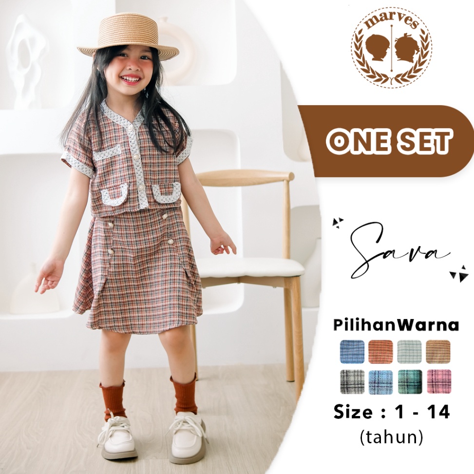Proses sekarang codeh6H1t Setelan Dress One Set Baju Anak Perempuan Korean Style Bahan Tweed Wool Le