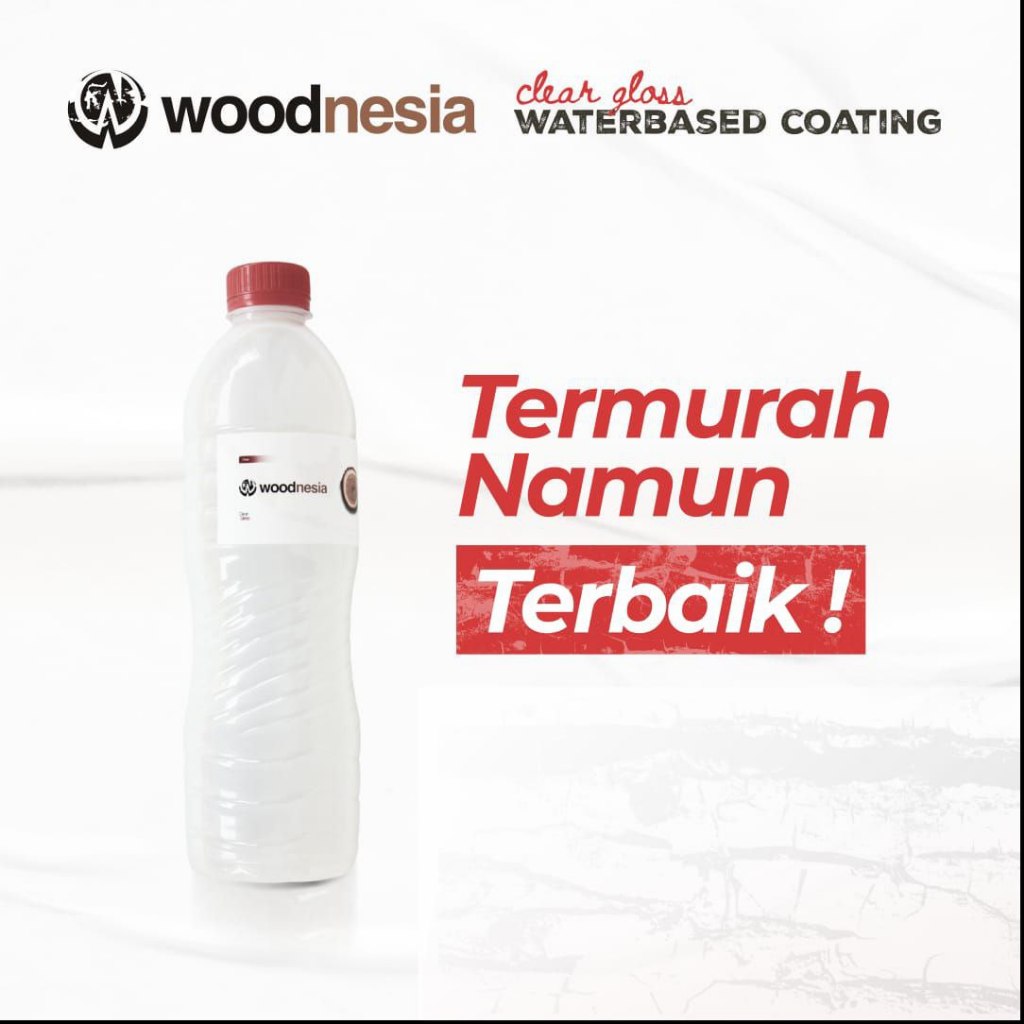 Cat Cleargloss Water Based Pakai Air Woodnesia Pernis Varnish Water Clear