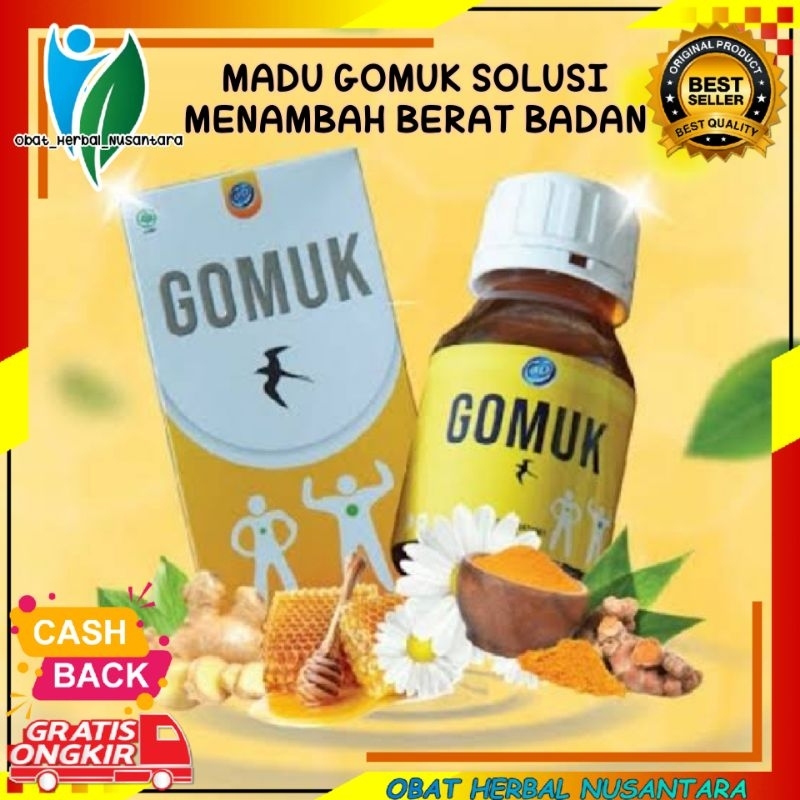 GOMUK MADU GOMUK PENGGEMUK BADAN 100% ORIGINAL / NAIK 5-150KG / PENGGEMUK BADAN ORIGINAL , Gomuk / M