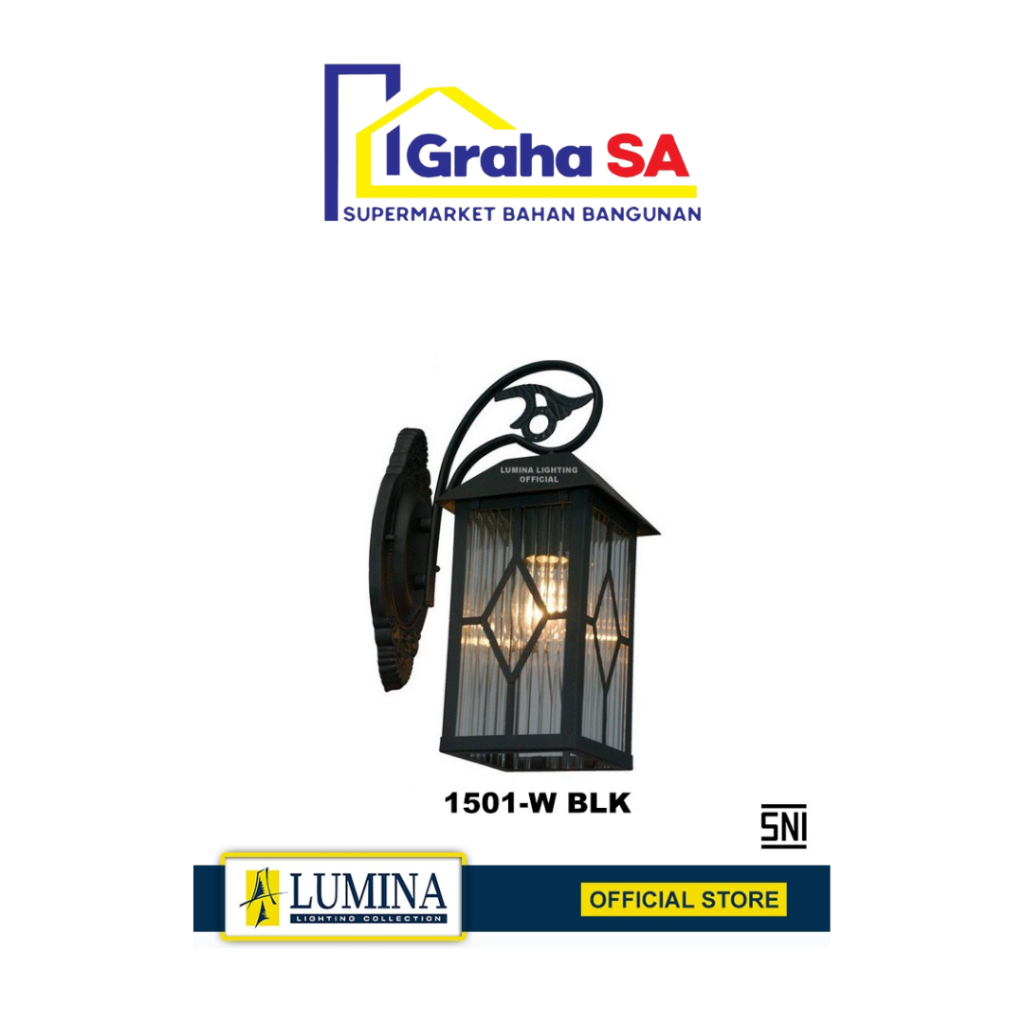 LUMINA LAMPU DINDING 1501W-BLK