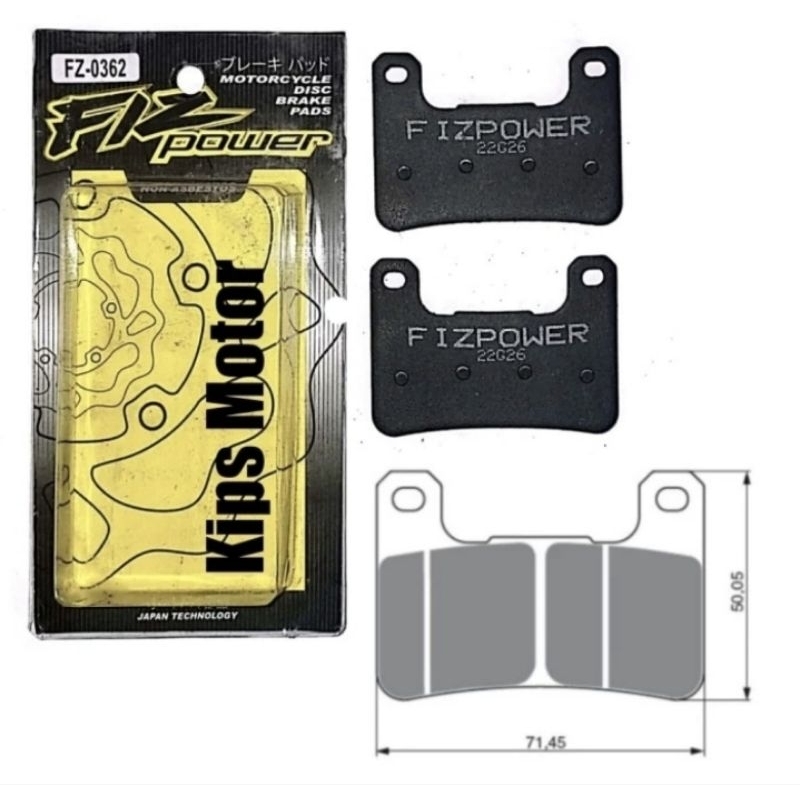 Kampas rem depan TOKICO  Kawasaki ninja Z ZX 1000  ZX10 Zx10R ZX 10 R