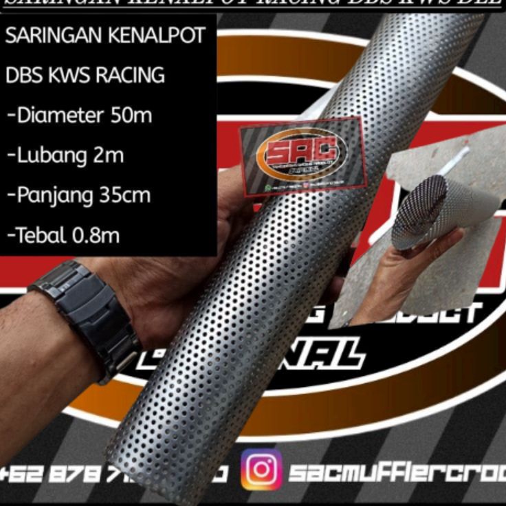 saringan kenalpot racing DBS lubang5M pnp DBS kws