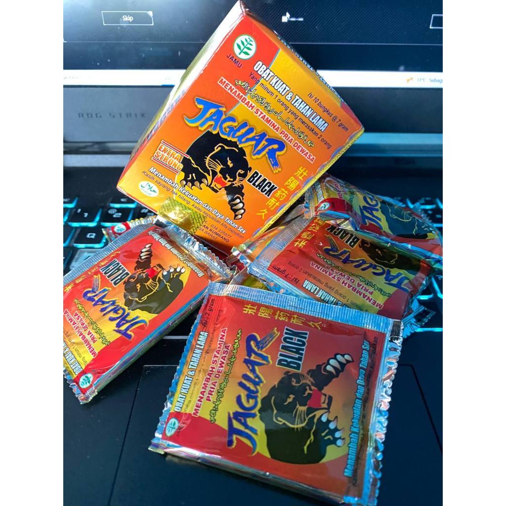 Jamu Herbal Jaguar Black Serbuk Original 100% Extra Strong