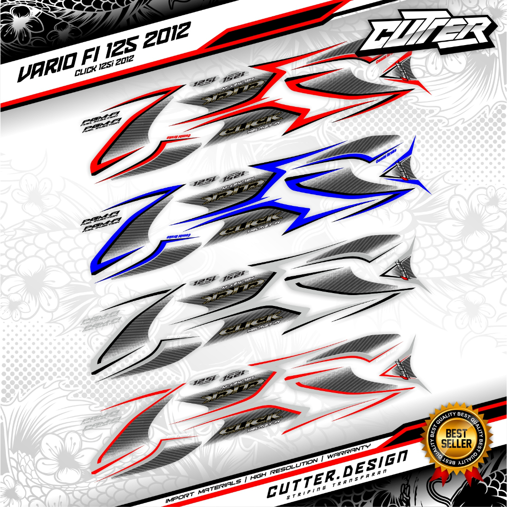 STRIPING TRANSPARAN VARIO 125 click 125i 2012 forward