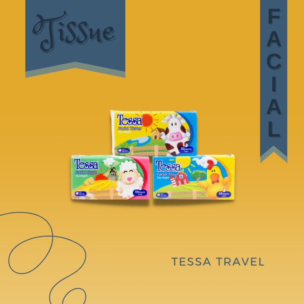 TISSUE | TISU WAJAH | FACIAL TISSUE | TESSA TRAVEL PACK |TESSA TRAVEL