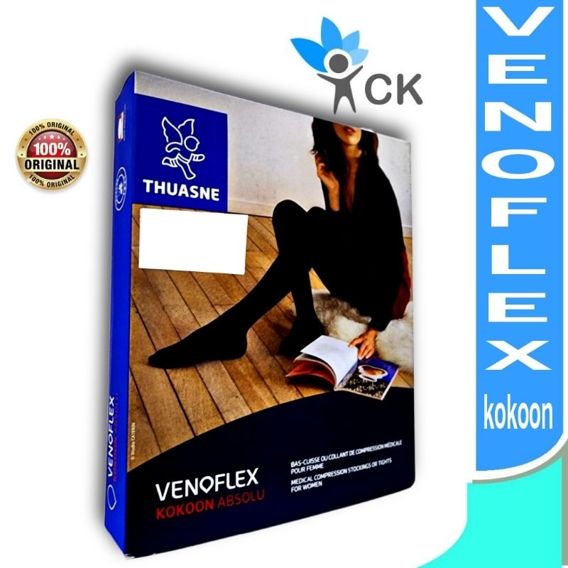 THUASNE - VENOFLEX KOKOON - 15 - 20 mmhg open toe / honey colour