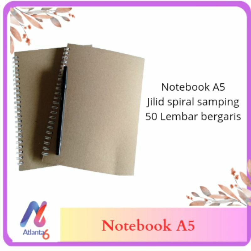 

Notebook A5 Isi 50 Lembar Bergaris | Buku Notebook Aestetic