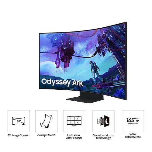 SAMSUNG Smart Gaming Monitor 55” Odyssey Ark G97NC UHD 165Hz Mini LED