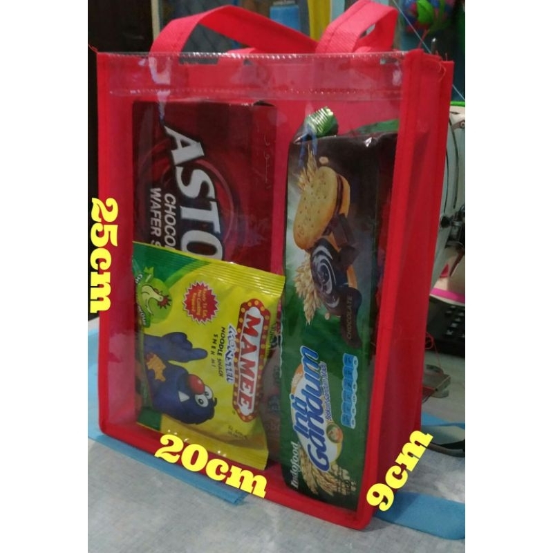 

Tas mika A5, goodybag ultah, spunbond nonwoven