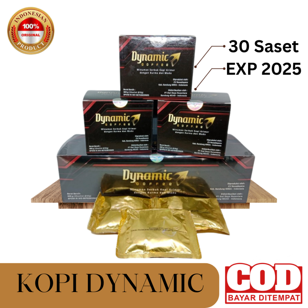 

Kopi Dynamic isi 30 Saset Kemasan Terbaru